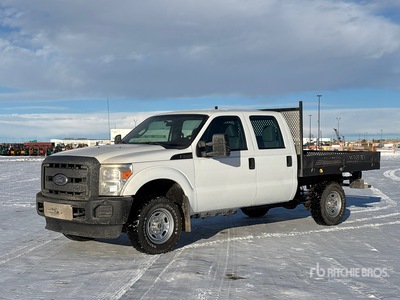 2015 Ford F-550 XL 4x4 Crew Cab Flatbed Truck