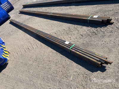 Quantity of (12) 2025 Kit Containers 20 ft 1.5 in O.D. Square الأنابيب (Unused)