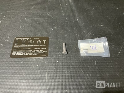 (42) Data Labels, (12) Sleeve Spacers, (58) Machine Bolts & Assorted Items