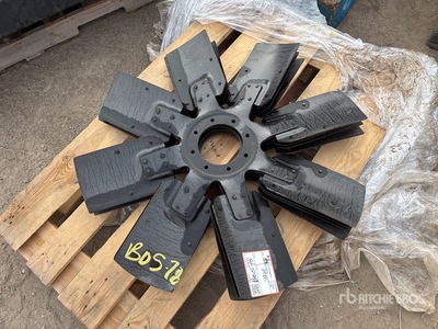 Quantity of (4) Part Number 570-9259 Spider As-Fan (Unused) - Fits D6T/D6XE