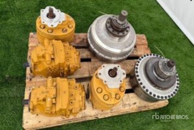Quantity of (2) Part Number 448-5374 Brake & Planetary GP, (2) Hydraulic Gear Pumps, (2) Hydraulic Piston Pumps and (2) Control Valves (Unused) - Fits D6N/D5R2
