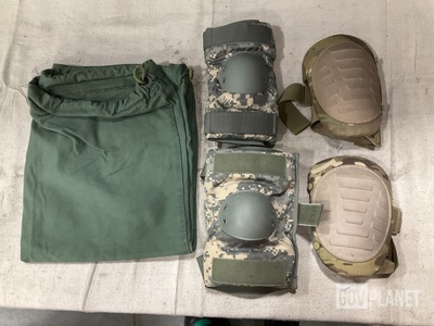 (300) Knee Pad System, (69) Pairs of Elbow Pads & (540) Barracks Bags
