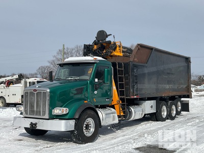 Rotobec Elite 910 Knuckle Boom on 2017 Peterbilt 377 8x4 Grapple Truck