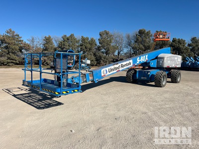 2015 Genie S-80X 4WD Diesel Telescopic Boom Lift