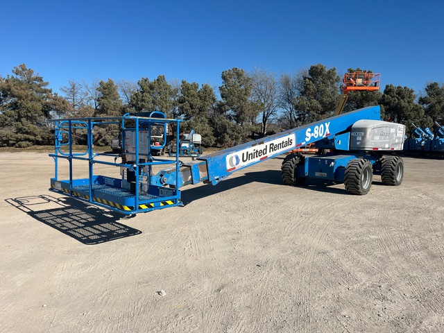 2015 Genie S-80X 4WD Diesel Telescopic Boom Lift