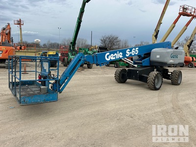 2018 Genie S-65 4WD Diesel Telescopic Boom Lift