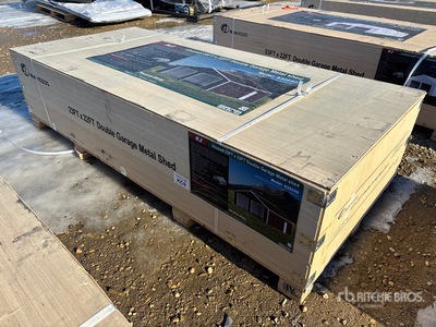 2026 KJ K2223G 22 ft x 23 ft Double Metal Garage (Unused)