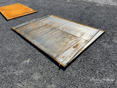 Quantity of (2) 2025 Kit Containers 6 ft x 9 ft (0.62 in Thick) Road Stahlplatten