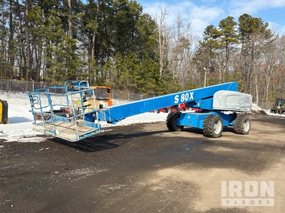 2015 Genie S80X 4WD Diesel Telescopic Boom Lift