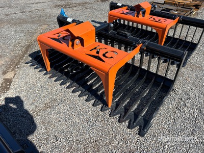 2025 Kit Containers QT-SG-S76-V3 76 in Skeleton Skid Steer Grapple Bucket (Unused)
