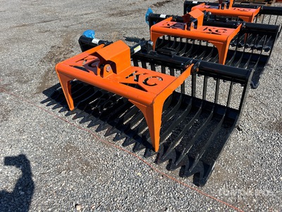 2025 Kit Containers QT-SG-S76-V3 76 in Skeleton Skid Steer Grapple Bucket
