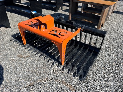 2025 Kit Containers QT-SG-S76-V3 76 in Skeleton Skid Steer Grapple Bucket (Unused)