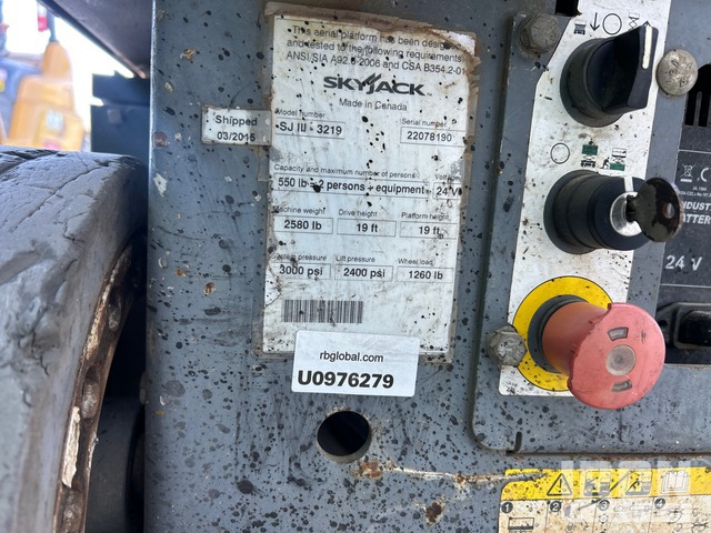 ELEVADOR TIJERA 2015 SKYJACK SJIII3219