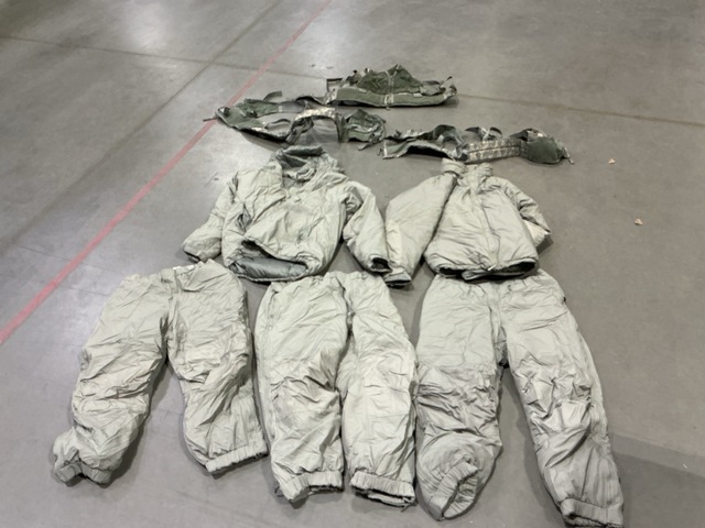 (28) Parkas, (9) Pairs of Extreme Cold Weather Trousers & Assorted Items