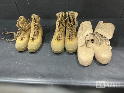 (50) Pairs of Cold Weather Boots, (27) Pairs of Combat Boots & Assorted Items