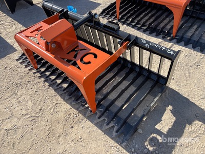 2025 Kit Containers QT-SG-S76-V3 76 in Skeleton Skid Steer Grapple Bucket (Unused)