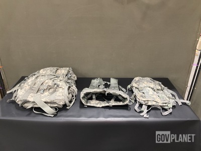 (9) Large Field Pack Sets, (33) Fighting Load Carriers & Assorted Items