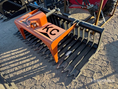 2025 Kit Containers QT-SG-S76-V3 76 in Skeleton Skid Steer Grapple Bucket (Unused)