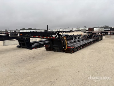 2006 Trail King TK110HDG533 55 ton Tri/A Double Drop Removable Gooseneck Lowboy Trailer