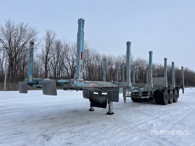 1990 Temisko 50 ft Tri/A Hayrack Log Trailer