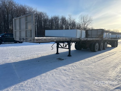 2004 Manac 28 ft Super B-Train Lead Flatbed Trailer