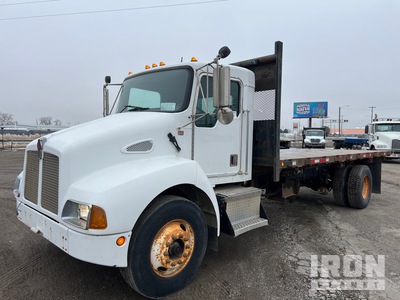 2001 Kenworth T300 4x2 Flatbed Dump Truck