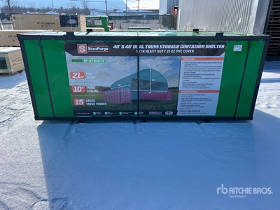 StanForge DT4041CF 40 ft x 40 ft Dual Truss Container Shelter (Unused)