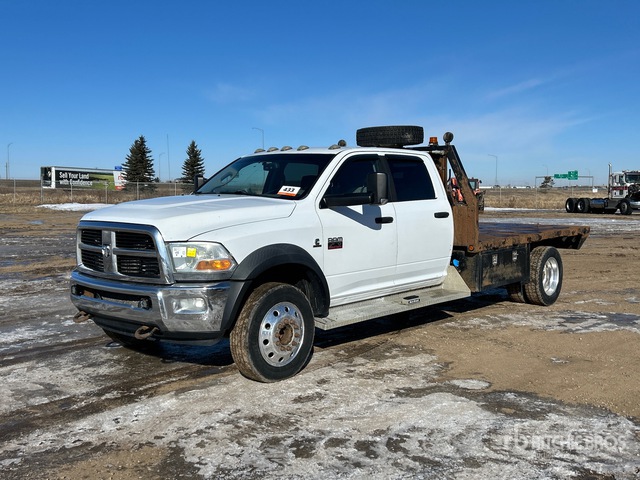 2011 Ram 5500 4x4 Crew Cab Flatbed Truck | Ritchie Bros. Auctioneers