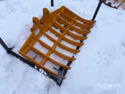 2026 GIYI Excavator Rake - Fits Cat 307 (Unused)