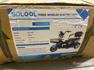 2026 SDLOOL SL-D3 Electric Trike (Unused)