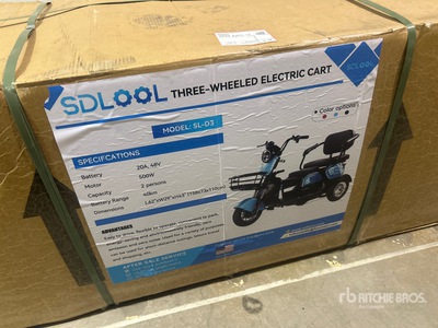 2026 SDLOOL SL-D3 Electric Trike (Unused)