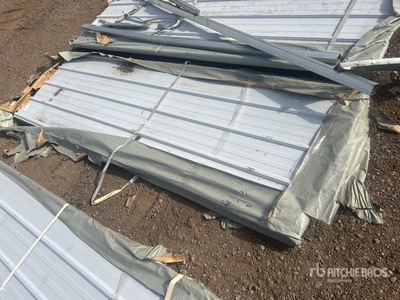 Quantity of (100) 2026 SKLP SKL100 9' 10" galvanized Steel Siding Roofing Baustahl (Unused)