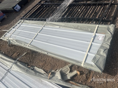 Quantity of (100) 2026 SKLP SKL100 9' 10" galvanized Steel Siding Roofing Baustahl (Unused)