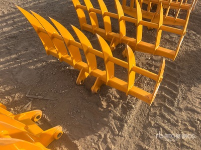 2026 GIYI 46 in Excavator Rake - Fits Cat 303 (Unused)