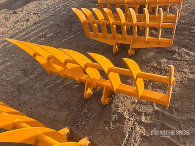 2026 GIYI 46 in Excavator Rake - Fits Cat 303 (Unused)