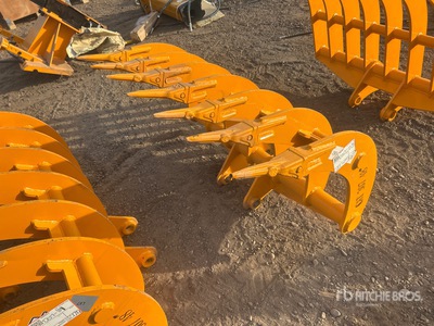 2026 GIYI 48 in Excavator Rake - Fits Cat 307 (Unused)