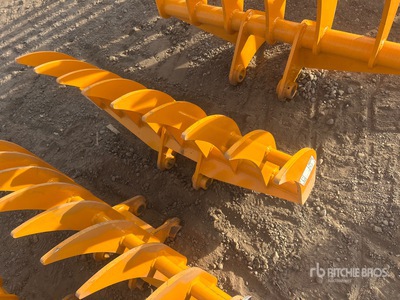 2026 GIYI 38 in Excavator Rake - Fits Cat 303 (Unused)