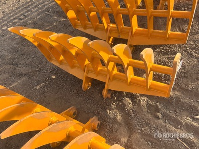 2026 GIYI 38 in Excavator Rake - Fits Cat 303 (Unused)