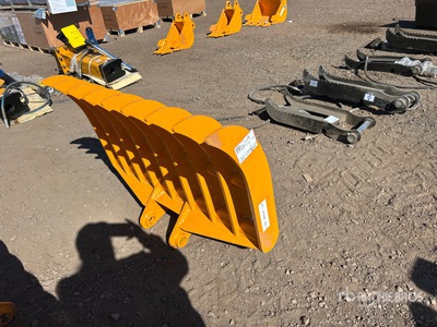 2026 GIYI Excavator Rake (Unused)