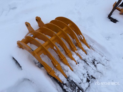 2026 GIYI 32 in Râteau de pelleteuse - Fits Cat 305 (Unused)