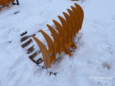 2026 GIYI 44 in Excavator Rake - Fits Cat 305 (Unused)