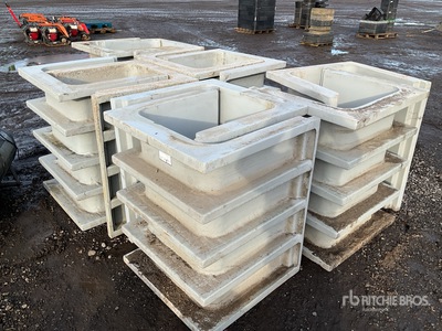 Quantity of (10) Fibreglass Cable Trough Sections Divers