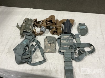 (4) Holsters, (38) Individual Holsters, (10) Pistol Holsters & Assorted Items