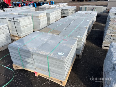Quantity of (6) Pallets of 24 in x 36 in x 1.5 in Thermal Bluestone Pattern