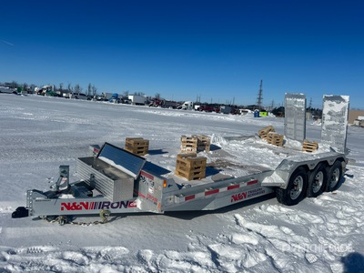 2026 N & N Trailers 16600 lb 20 ft Tri/A Remolque Portamaquinaria (Unused)