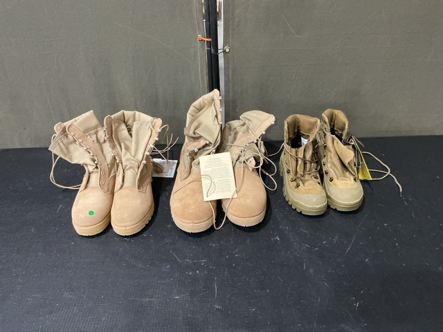 (57) Pairs of Combat Boots & (2) Pairs of Men's Boots