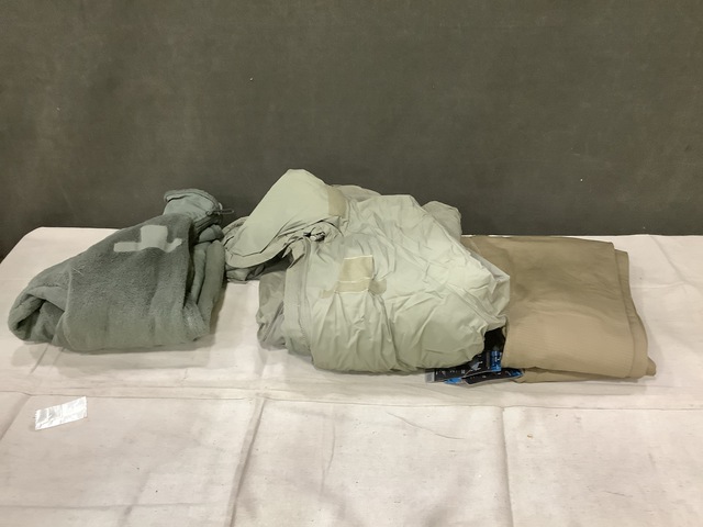 (37) Pairs of Cold Weather Drawers, (2) Parkas & Assorted Items