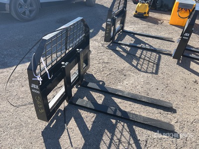 JBX 4000 48 in Skid Steer Forks - Fits skid steer (Unused)