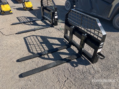 JBX 4000 48 in Skid Steer Forks - Fits skid steer (Unused)