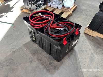 Quantity of (5) 25 ft, 800 amp Booster Cables Divers - Magasin, entrepôt, consommateur (Unused)